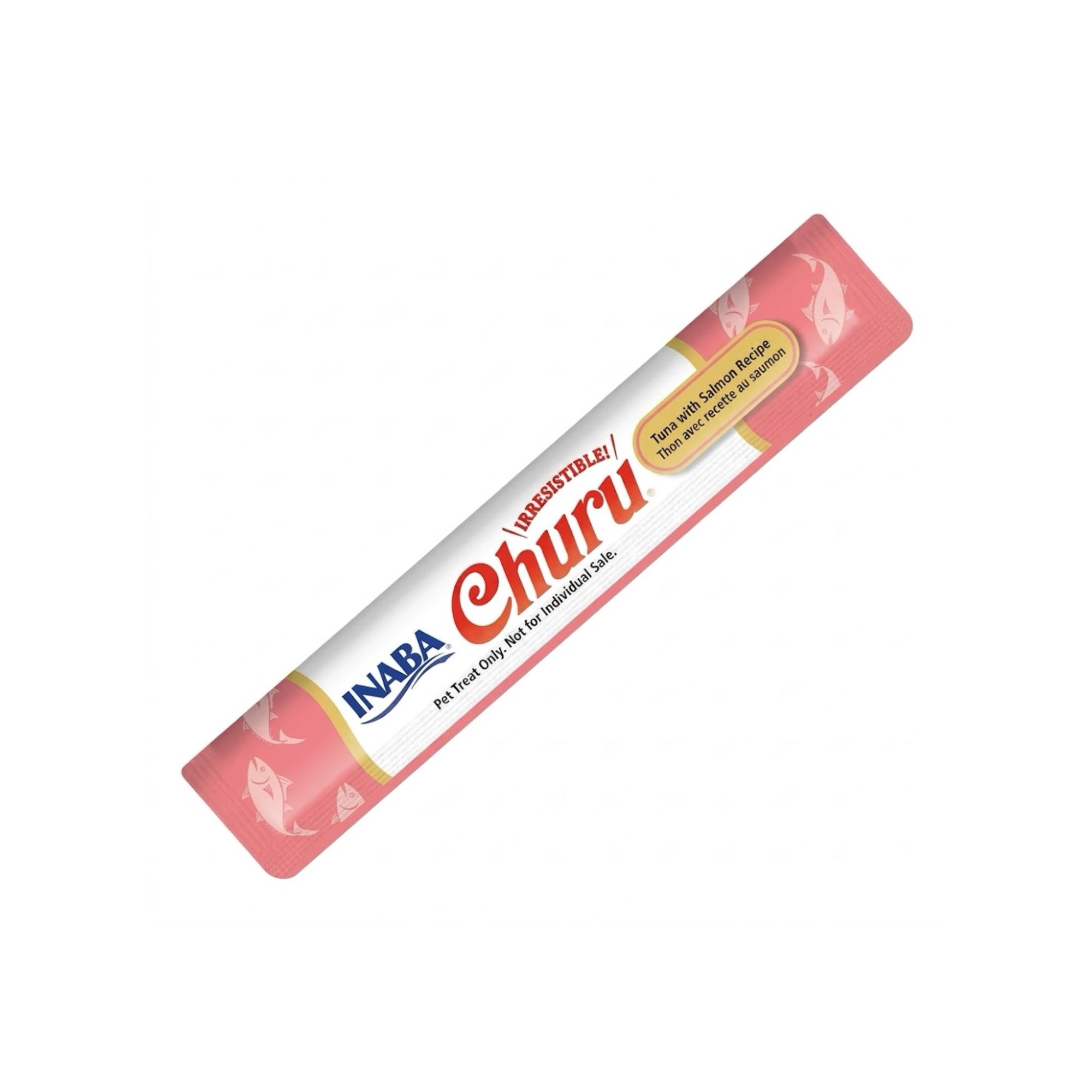 Inaba Churu 1 x 56 gr Snack Húmedo y Cremoso para Gatos Sabor Atún y Salmón - Premio Saludable
