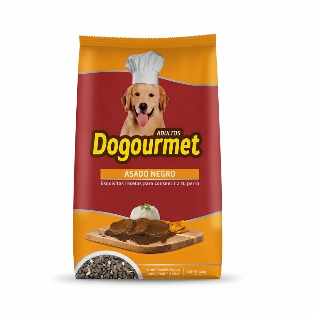 Dogourmet 4 Kg Alimento Seco para Perros Adultos Sabor Asado Negro - Imagen 1