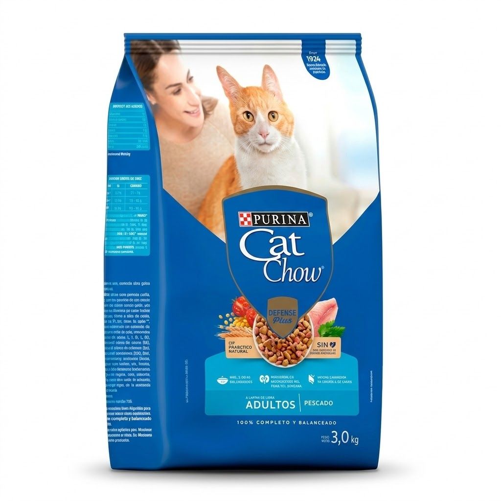 Purina Cat Chow 500 Gr Alimento Seco para Gatos Adultos Sabor Pescado con Prebióticos - Miniatura 3