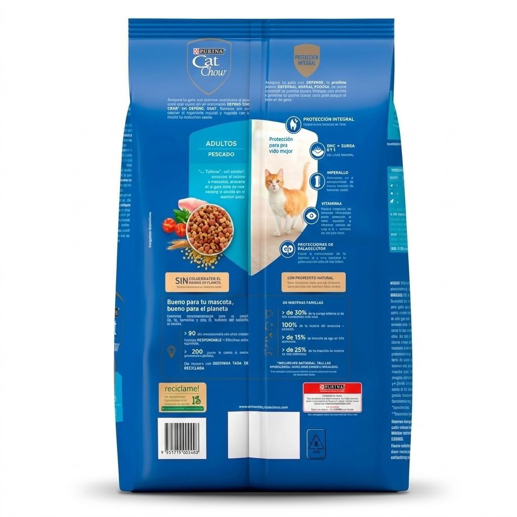 Purina Cat Chow 500 Gr Alimento Seco para Gatos Adultos Sabor Pescado con Prebióticos - Miniatura 4