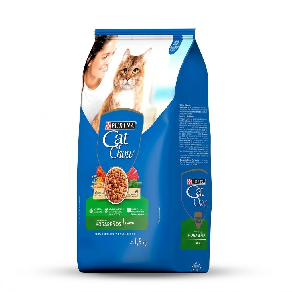 Purina Cat Chow 1,5 Kg Alimento para Gatos Hogareños con Prebióticos y Control de Bolas de Pelo - Miniatura 3