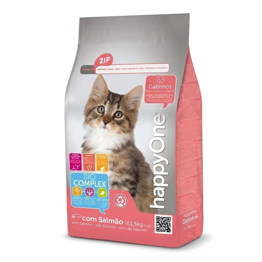 Happy One 1,5 Kg Alimento Seco para Gatitos - Nutrición Completa y Crecimiento - Imagen 1