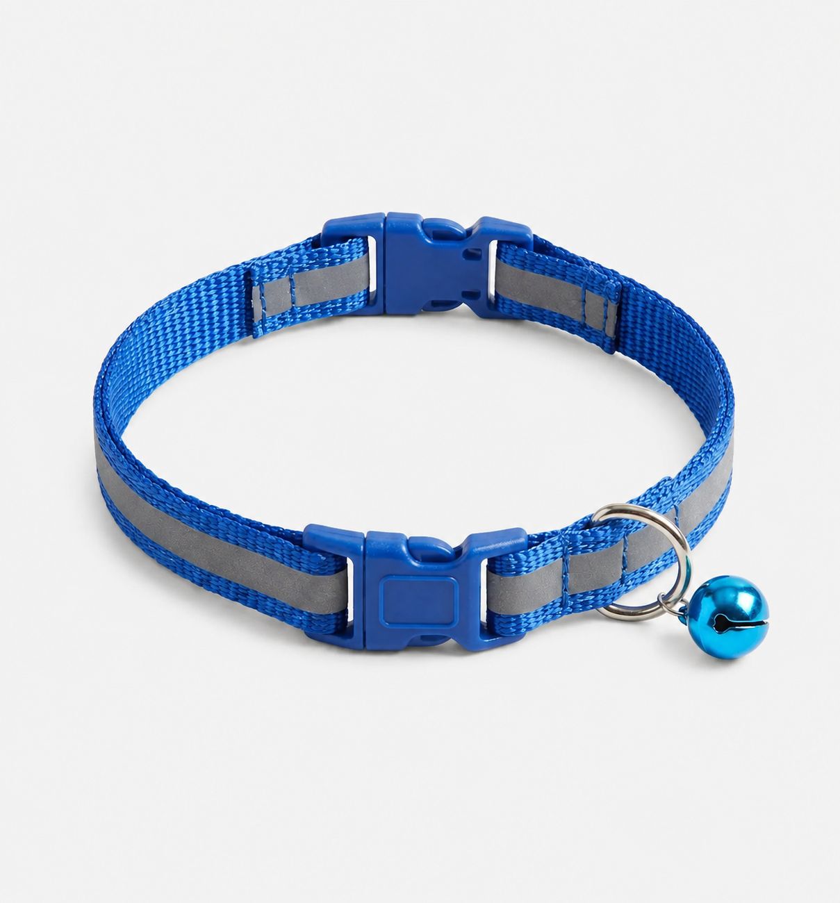 Collar de Seguridad Reflectivo Pets Kingdom con Banda de Alta Visibilidad Nocturna, Broche de Liberación Rápida y Cascabel para Gatos y Perros Pequeños 1 Unidad