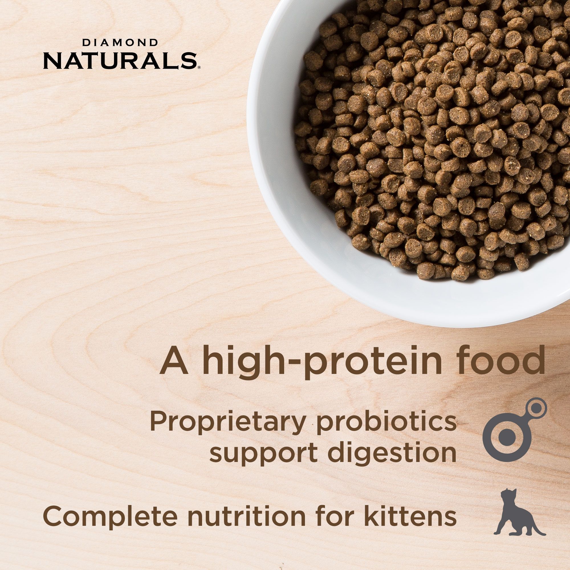 Diamond Naturals Alimento 3kg para Gatitos y Gatas en Lactancia Pollo y Arroz  - Miniatura 3