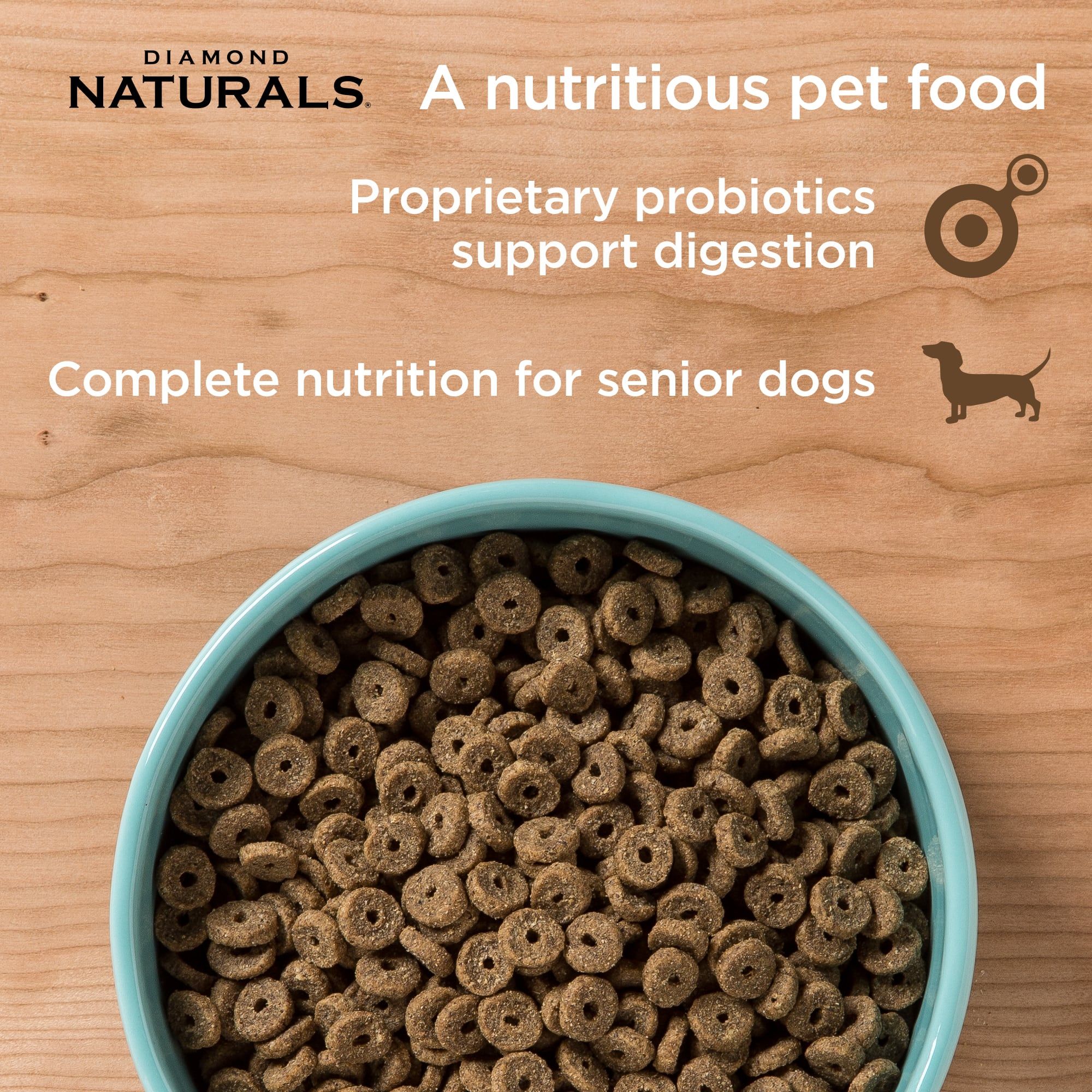 Diamond Naturals Senior Alimento 2kg para Perros Mayores de 7 años - Pollo, Huevo y Avena  - Miniatura 5