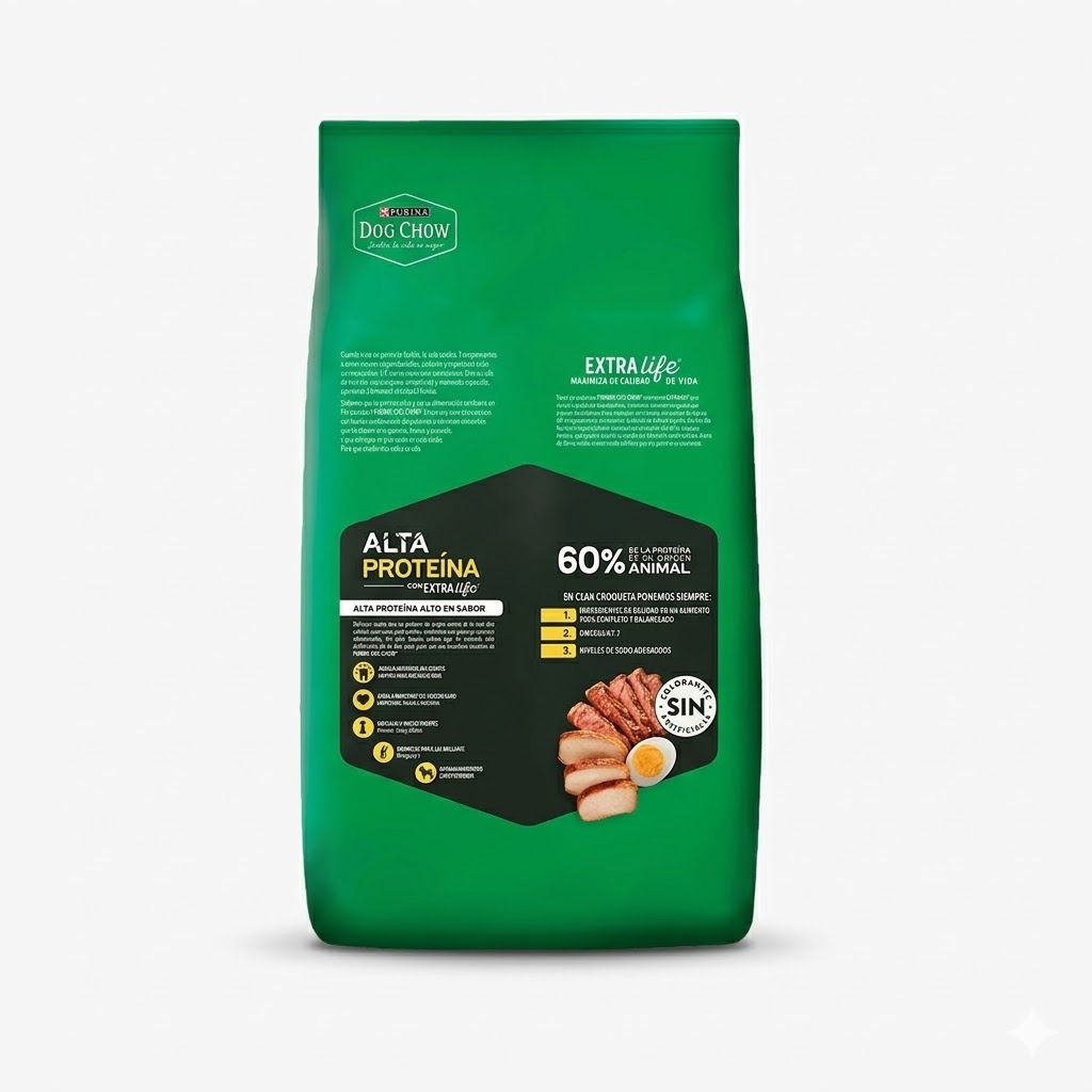 Purina Dog Chow 2 Kg Alimento Seco para Perros Adultos de Alta Proteína - Miniatura 4
