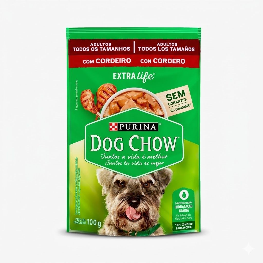 Purina Dog Chow Alimento Húmedo para Perros Adultos Sabor Cordero 100 g - Miniatura 2