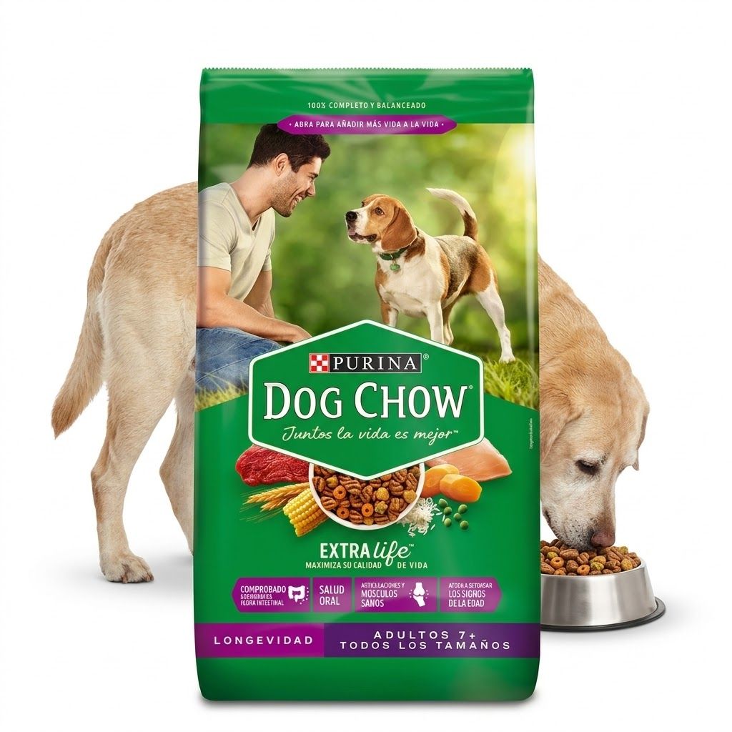 Purina Dog Chow 2 Kg Alimento Seco para Perros Adultos Mayores de 7 años Sin Colorantes  - Miniatura 6