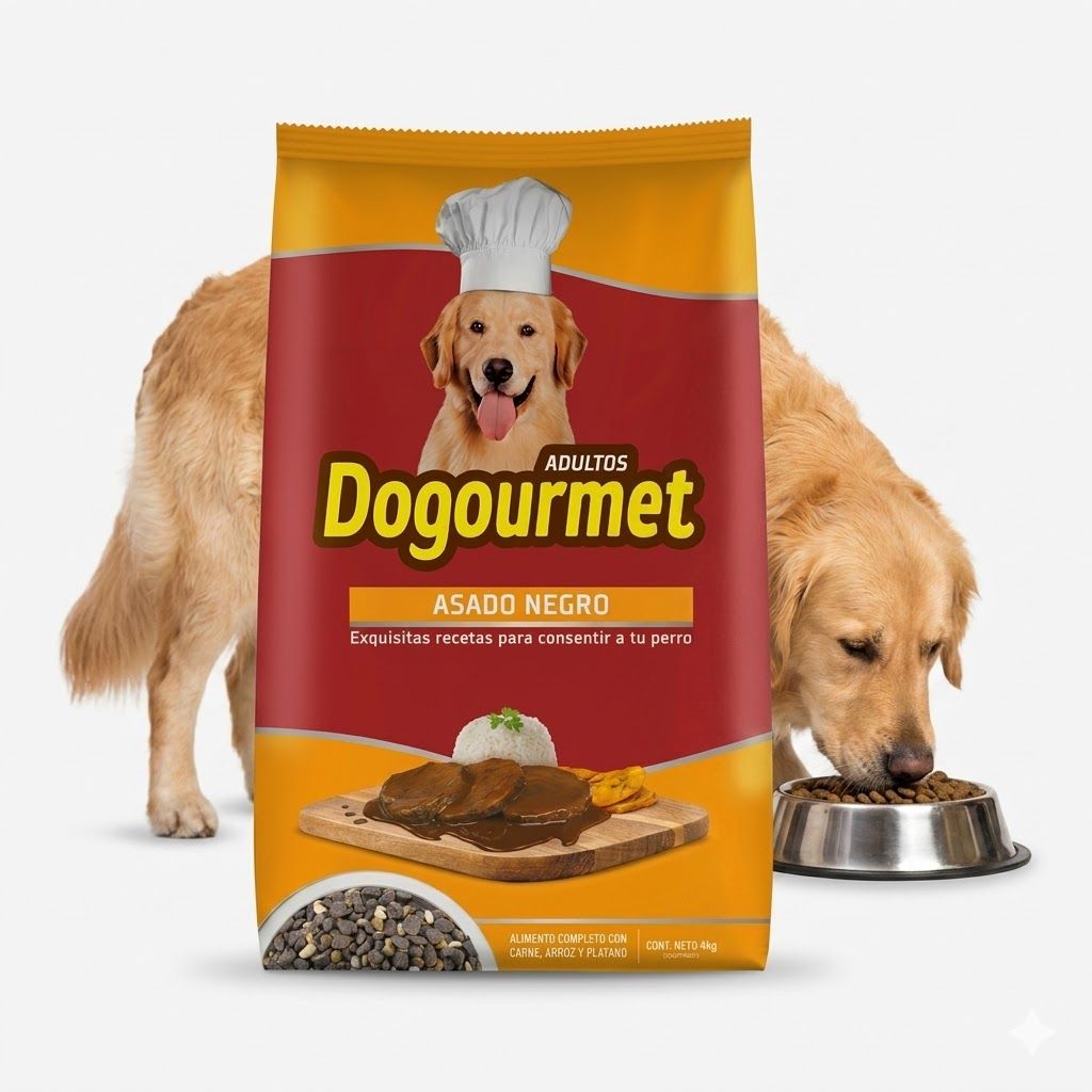 Dogourmet 4 Kg Alimento Seco para Perros Adultos Sabor Asado Negro - Miniatura 3