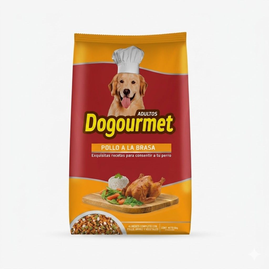 Dogourmet 4 Kg Alimento Seco para Perros Adultos Sabor Pollo a la Brasa  - Miniatura 2