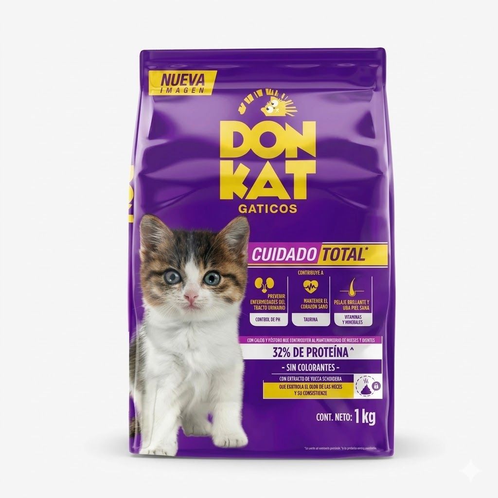 Don Kat 1 Kg Alimento Seco para Gaticos - Crecimiento y Desarrollo Saludable - Miniatura 2