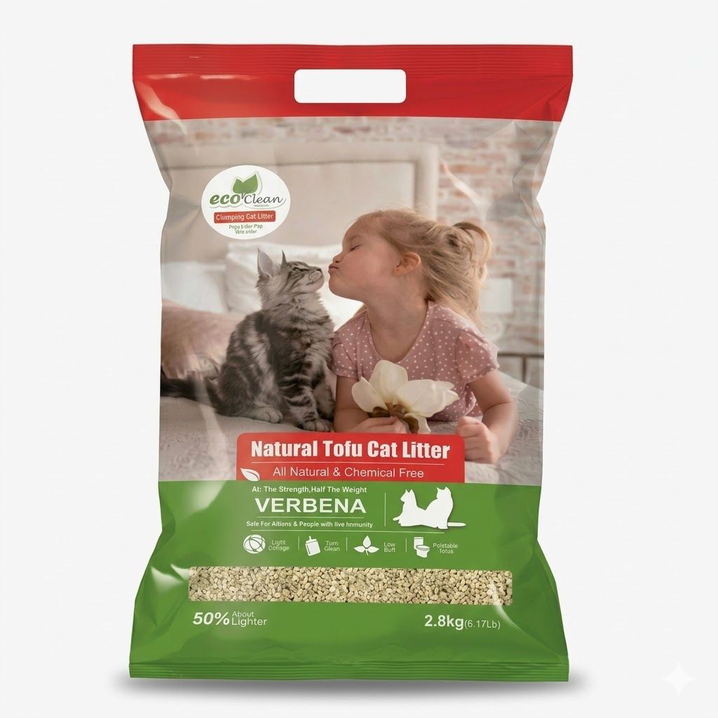 Eco Clean Arena para Gatos Biodegradable Fragancia Verbena Natural 2.8 kg - Miniatura 2
