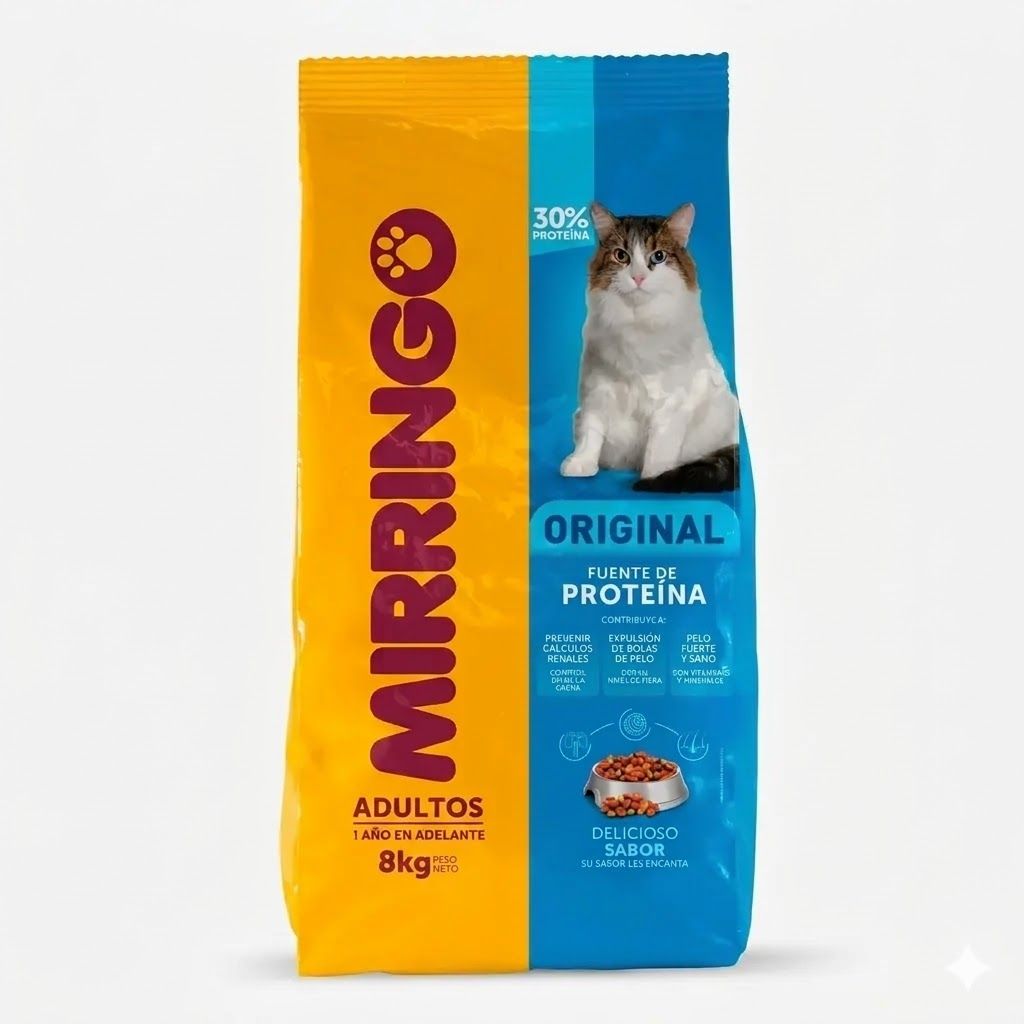 Mirringo Alimento Seco para Gatos Adultos 8 Kg  - Miniatura 2