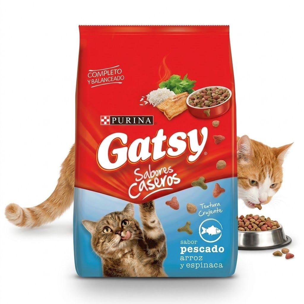 Purina Gatsy 3 Kg Alimento para Gatos Sabor Pescado, Arroz y Espinaca - Miniatura 4