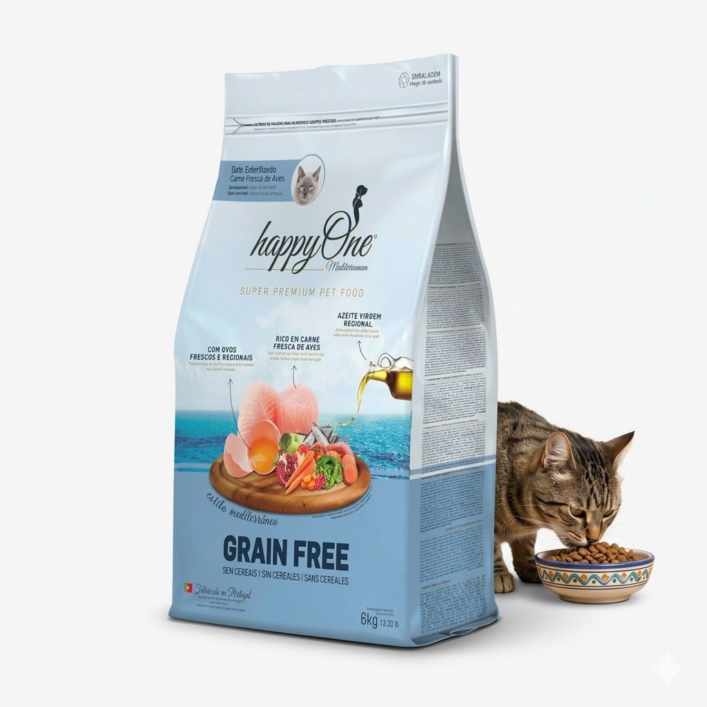 Happy One Super Premium 2 kg Alimento para Gatos Esterilizados Nutrición Superior - Miniatura 3