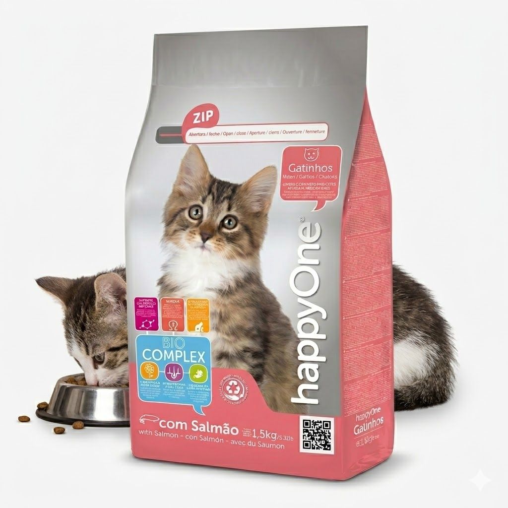 Happy One 1,5 Kg Alimento Seco para Gatitos - Nutrición Completa y Crecimiento - Miniatura 3