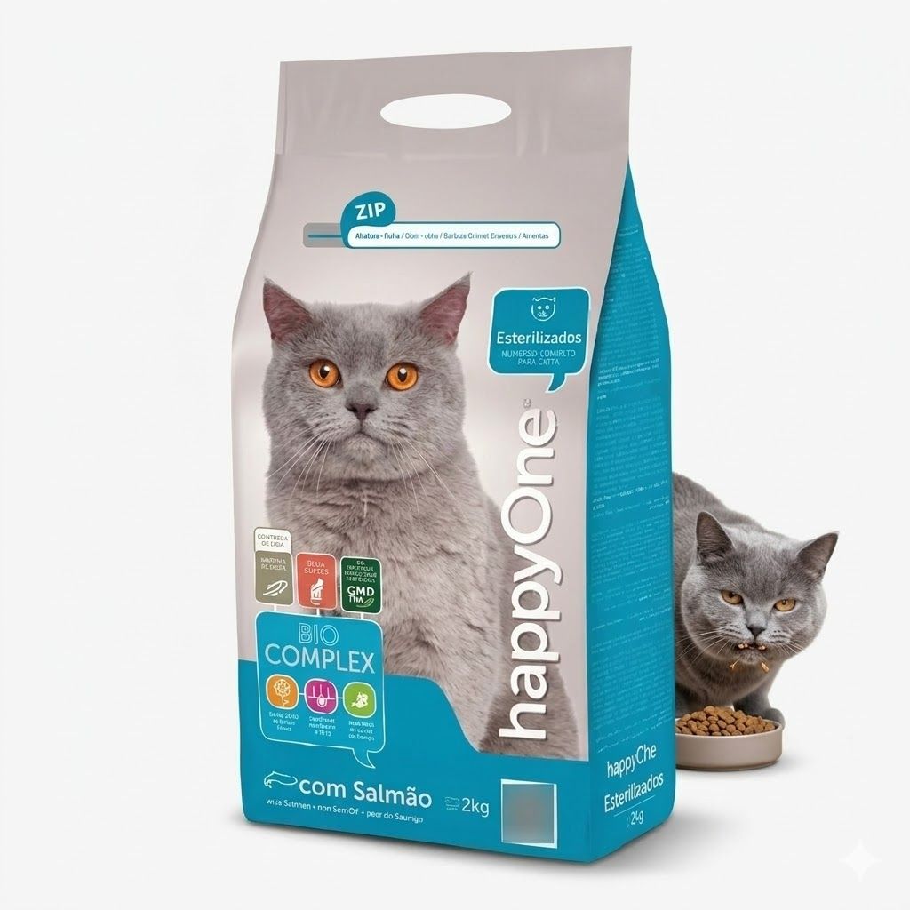 Happy One 2 kg Alimento para Gatos Esterilizados - Control de Peso y Salud Urinaria  - Miniatura 3