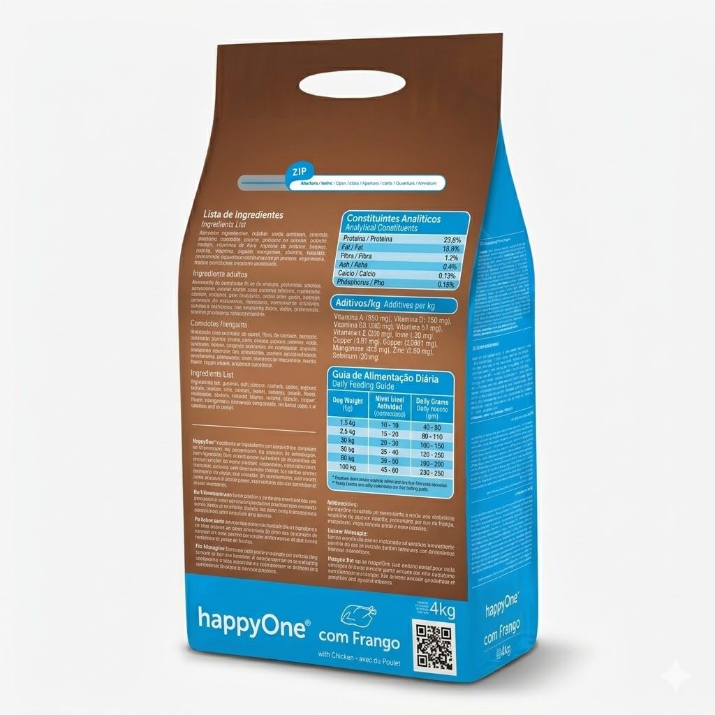Happy One 4 Kg Alimento Seco para Perros Adultos de todas las razas Bolsa de  - Miniatura 2