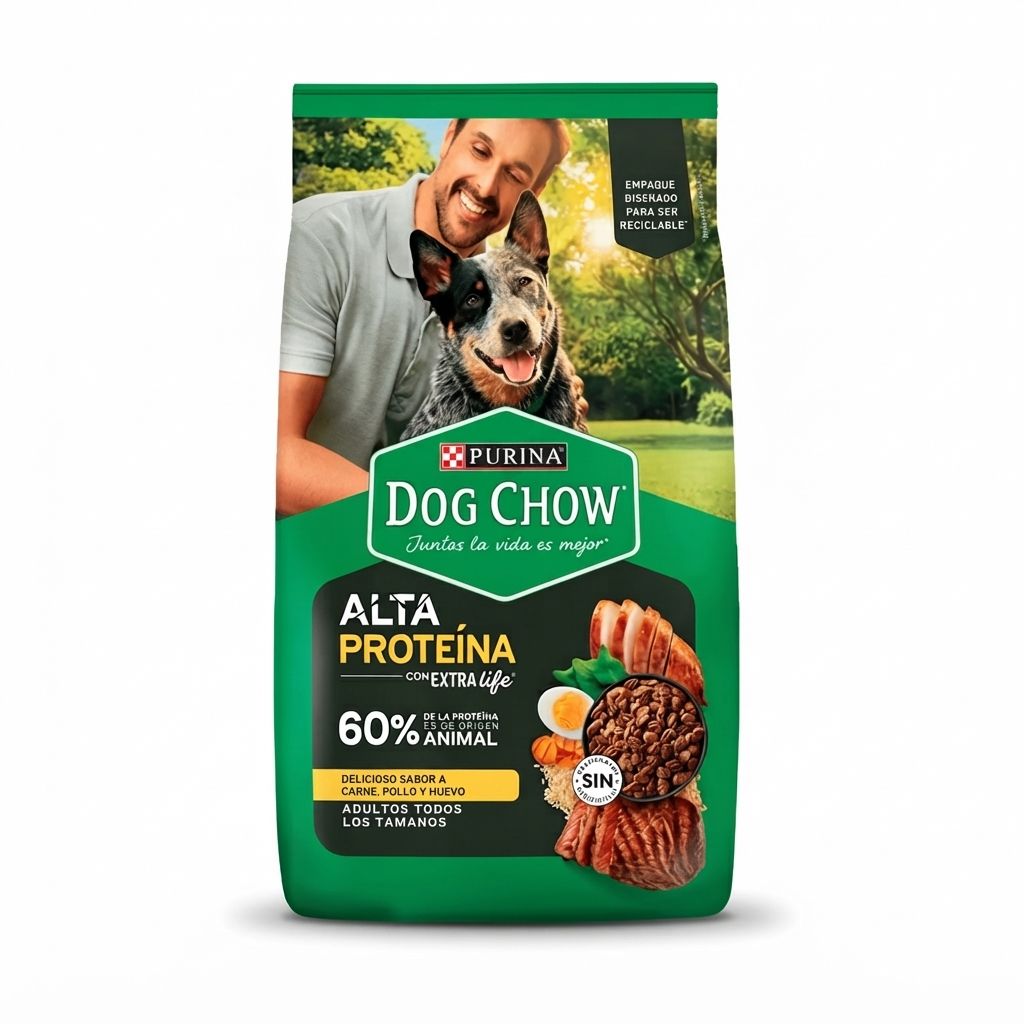 Purina Dog Chow 2 Kg Alimento Seco para Perros Adultos de Alta Proteína - Imagen 1