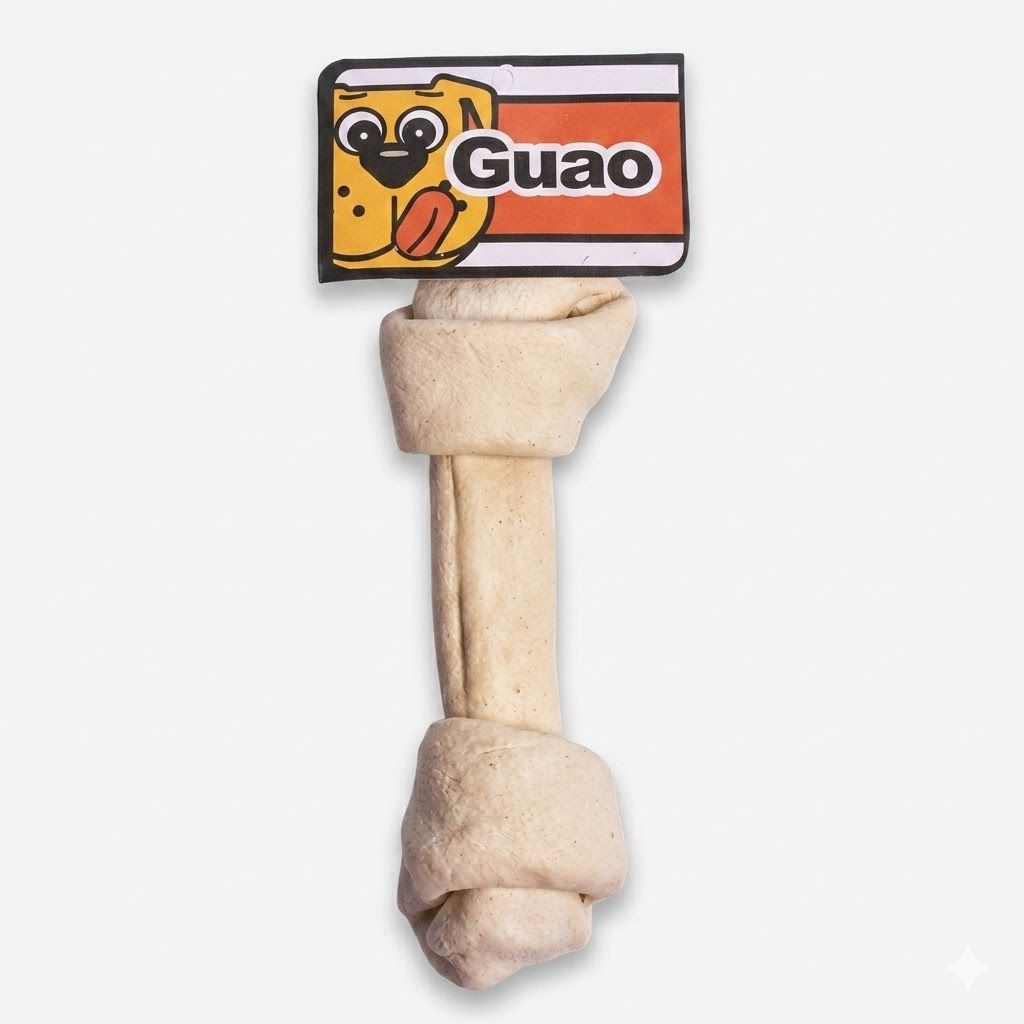 Hueso Natural en Carnaza Tamaño 7-8" Masticable Nutritivo Perros Pack - Miniatura 2