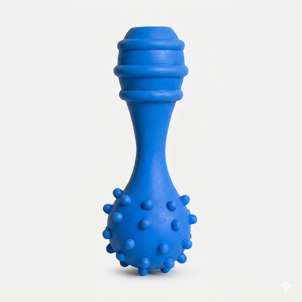 Juguete Bate con Cascabel Hueso Macizo GUAO Resistente Masticar Durable Entretención Mascotas