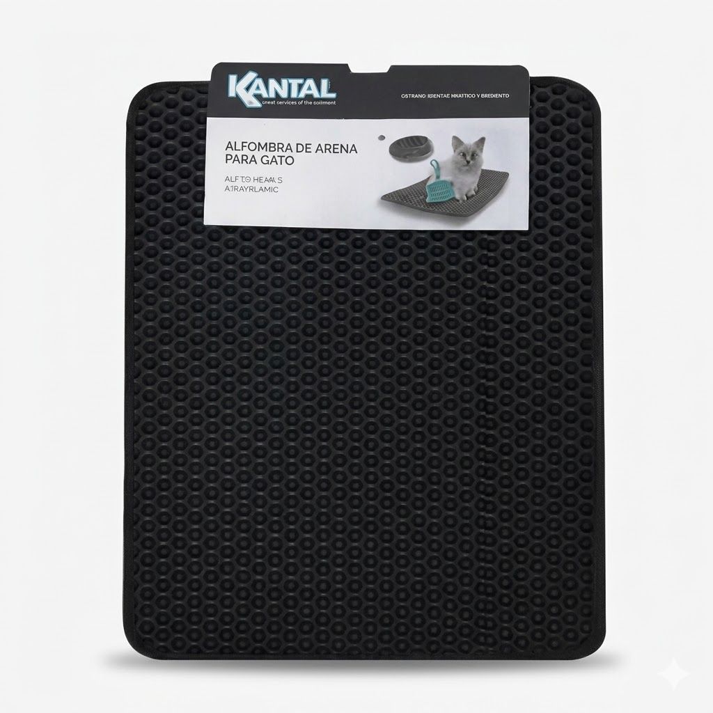 Kantal Alfombra Atrapadora de Arena para Gatos - Tamaño Mediano Antideslizante - Miniatura 2