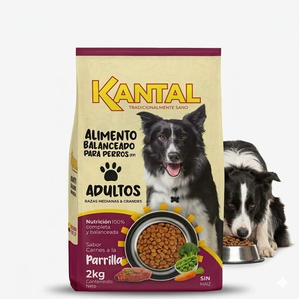 Kantal Alimento Balanceado para Perros sabor a Carne a la Parrilla 2 Kg - Nutrición Completa y Gran Sabor - Miniatura 4