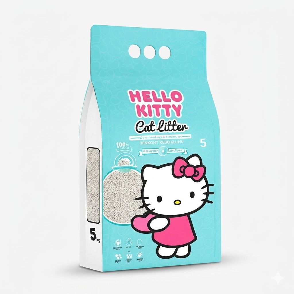 Kantal Hello Kitty Arena para Gatos 4.2 kg con Aroma a Jabón de Marsella  - Miniatura 2