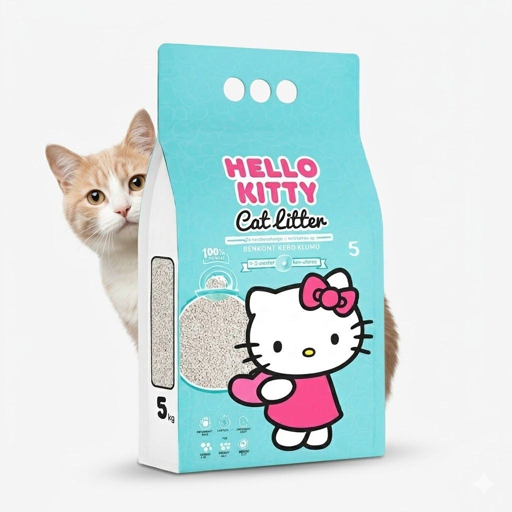 Kantal Hello Kitty Arena para Gatos 4.2 kg con Aroma a Jabón de Marsella  - Miniatura 4