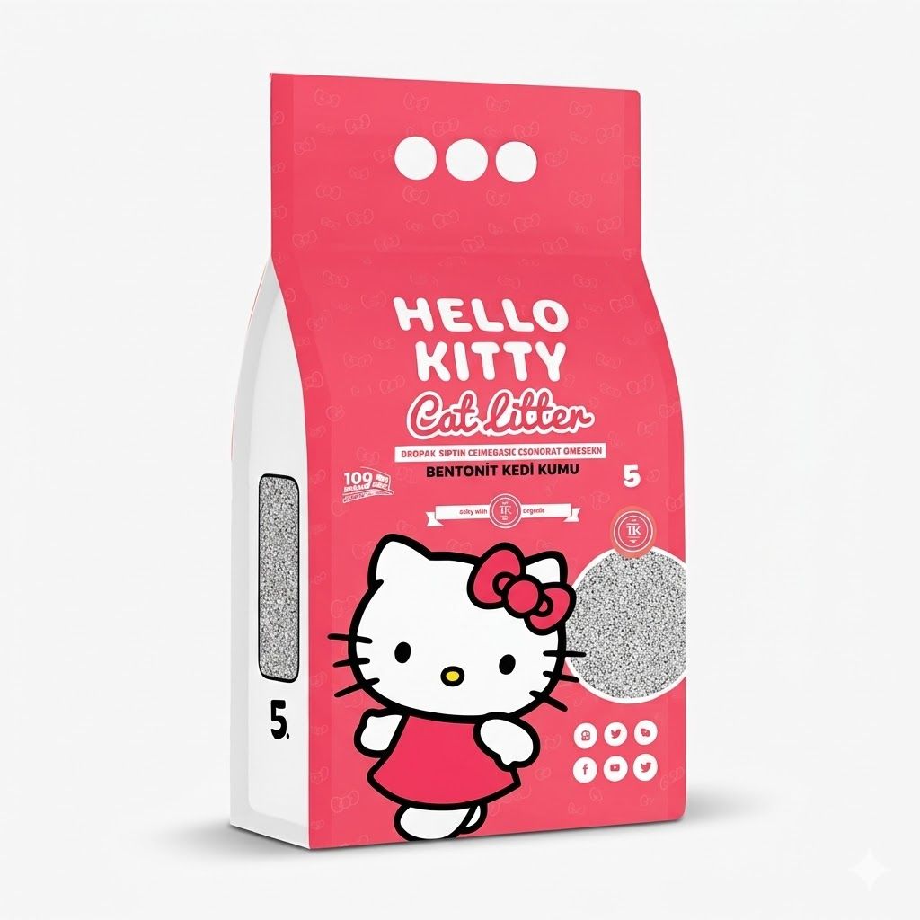 Kantal Hello Kitty Arena para Gatos con Aroma a Talco de Bebé 4.2 kg - Miniatura 2