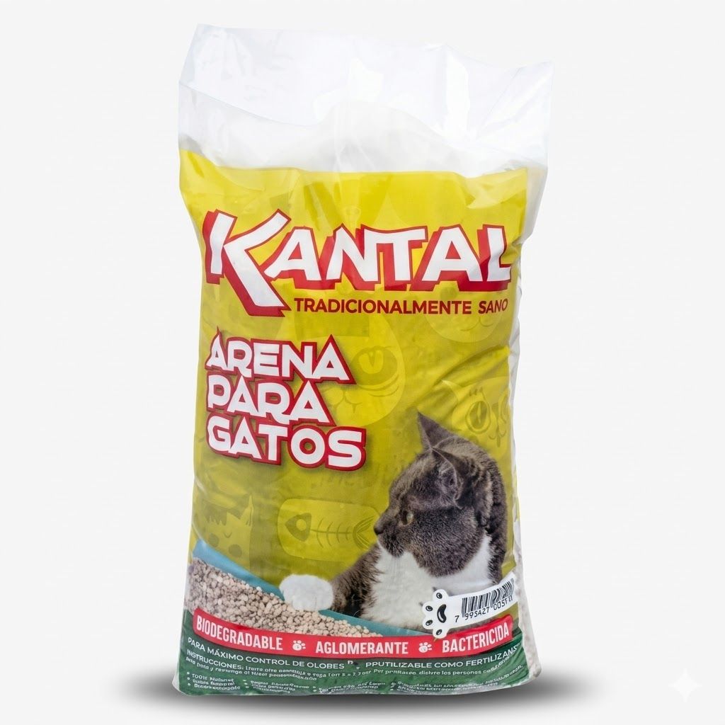 Kantal Arena Sanitaria para Gatos Sin Aroma - Fórmula Natural Aglomerante 3 kg - Miniatura 2