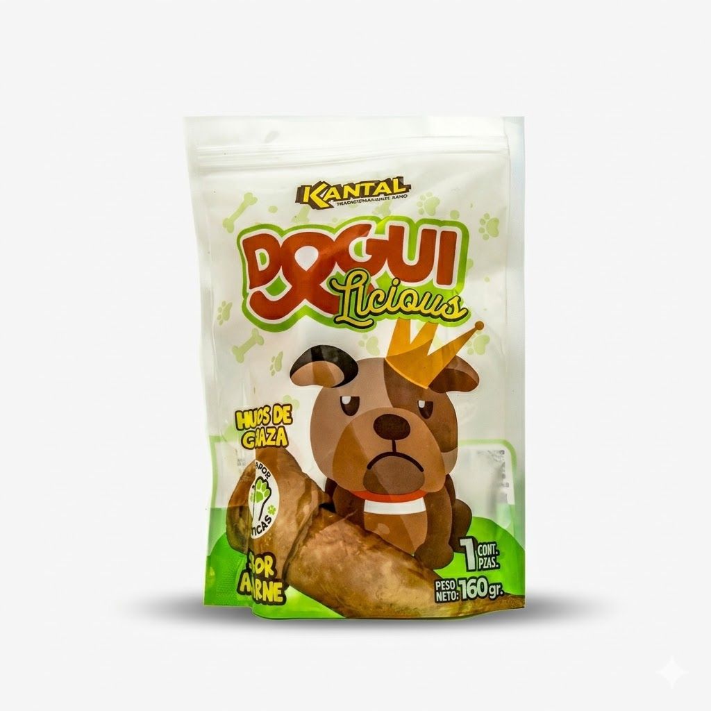 Kantal Dogulicious Hueso Carne 1 Unidad - Snack Masticable para la Salud Dental y Entretenimiento - Miniatura 2