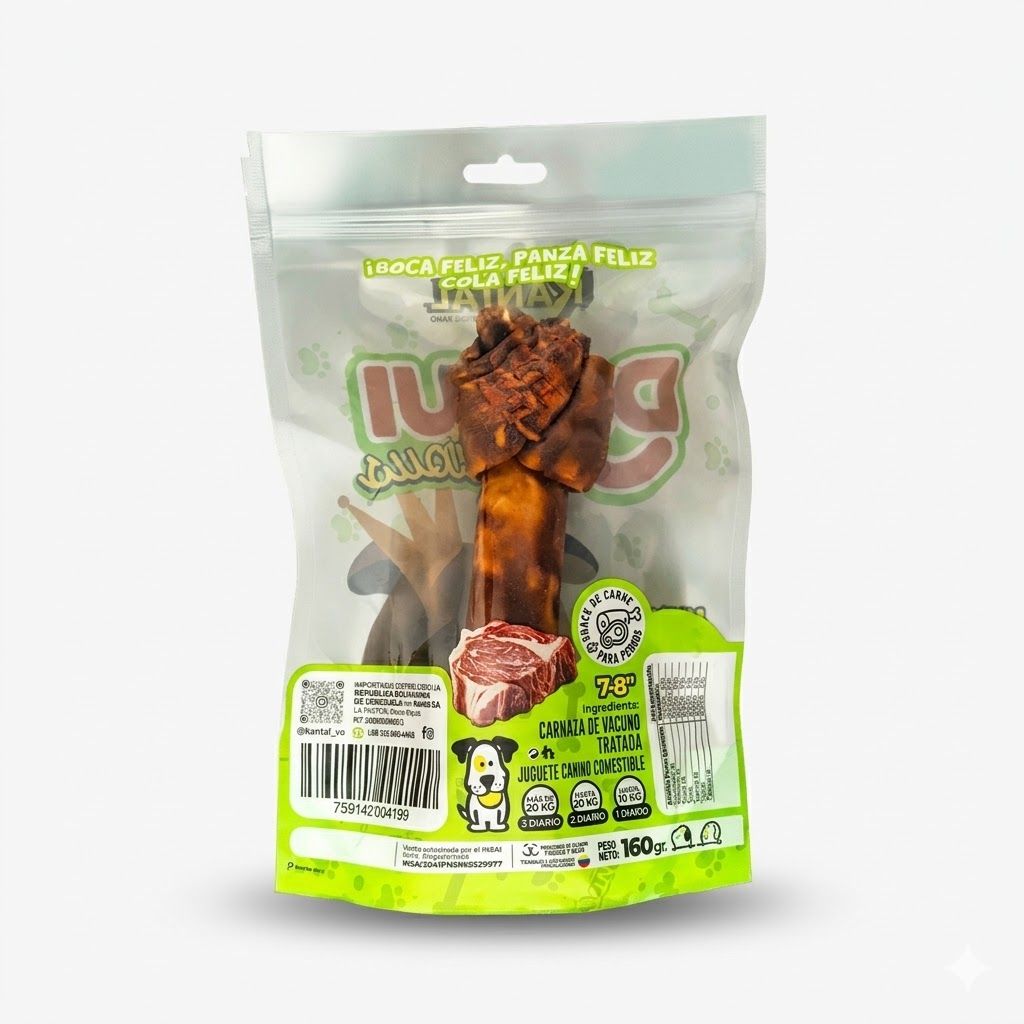 Kantal Dogulicious Hueso Carne 1 Unidad - Snack Masticable para la Salud Dental y Entretenimiento - Miniatura 3