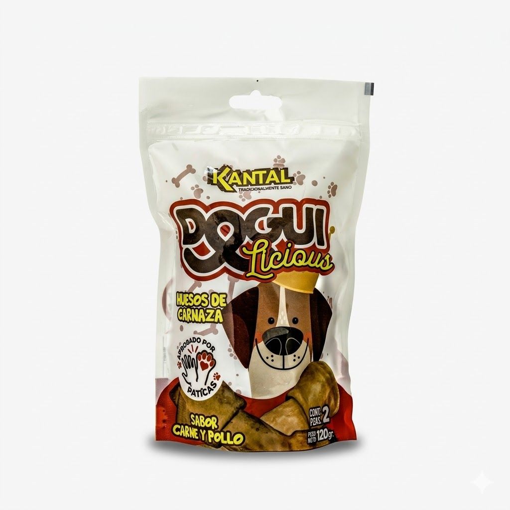Kantal Dogulicious Hueso Carne y Pollo 2 Unidades - Premios Sabrosos que Fortalecen la Mandíbula - Miniatura 2