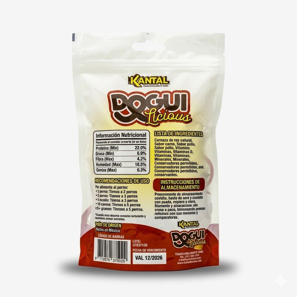 Kantal Dogulicious Hueso Carne y Pollo 2 Unidades - Premios Sabrosos que Fortalecen la Mandíbula - Miniatura 3