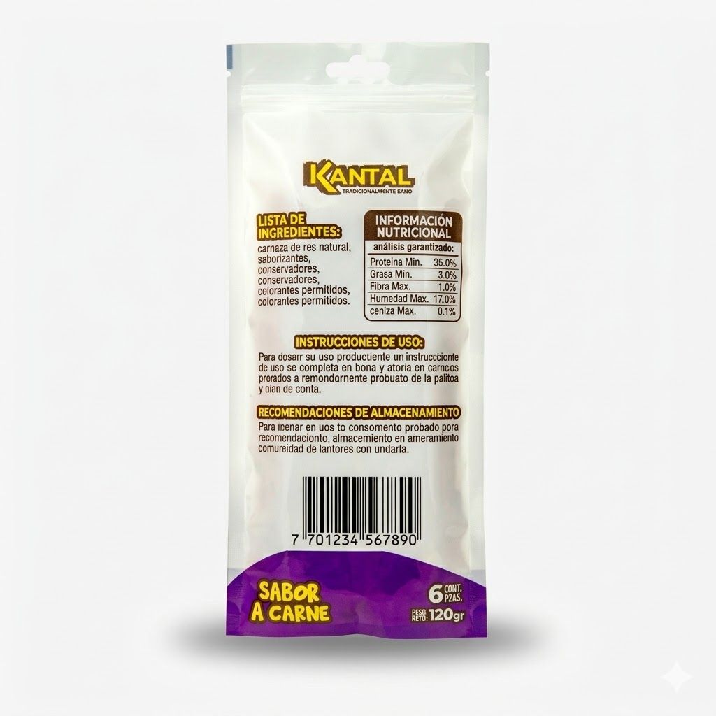Kantal Dogulicious Sticks Sabor a Carne 6 Unidades - Palitos Masticables para Control de Sarro - Miniatura 3