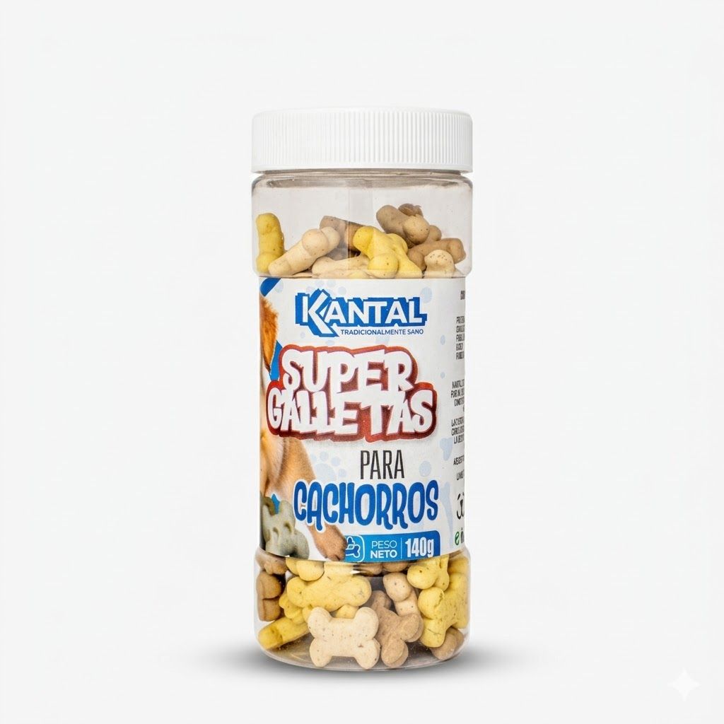 Kantal Super Galletas para Cachorros 140 Gr - Premios Nutritivos para el Crecimiento y Adiestramiento - Miniatura 2