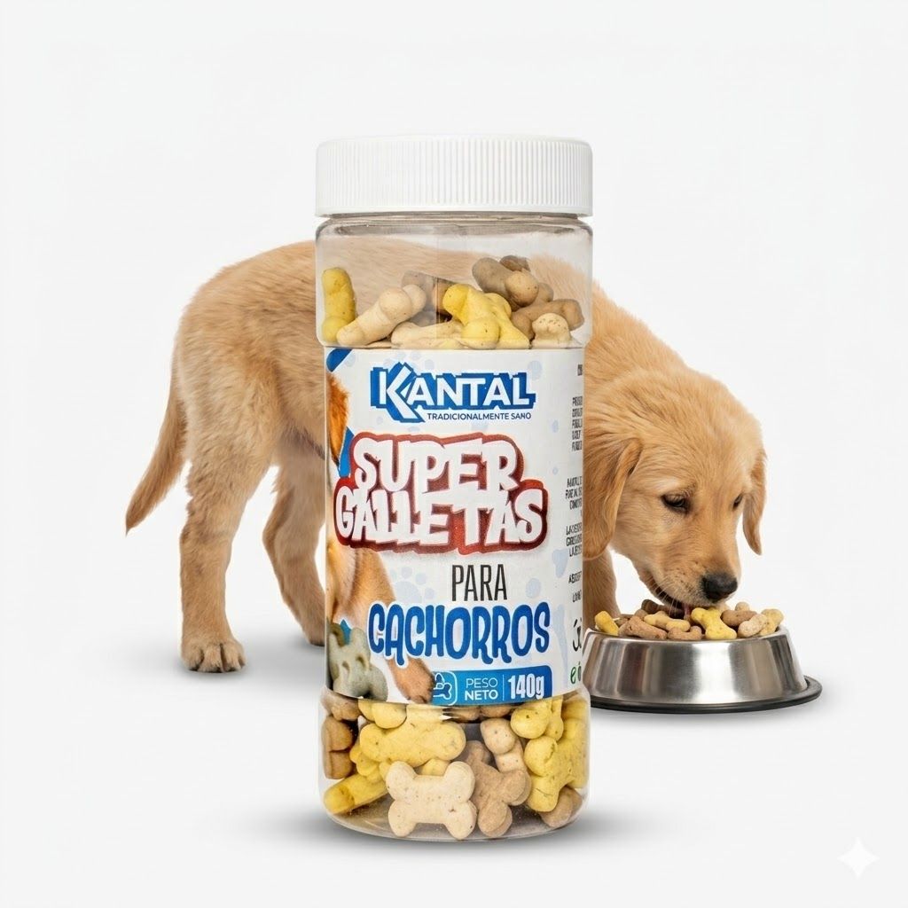 Kantal Super Galletas para Cachorros 140 Gr - Premios Nutritivos para el Crecimiento y Adiestramiento - Miniatura 4