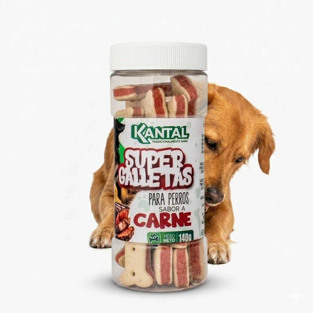 Kantal Super Galletas para Perros sabor a Carne 140 Gr - Galletas Crujientes de Alta Palatabilidad - Miniatura 4