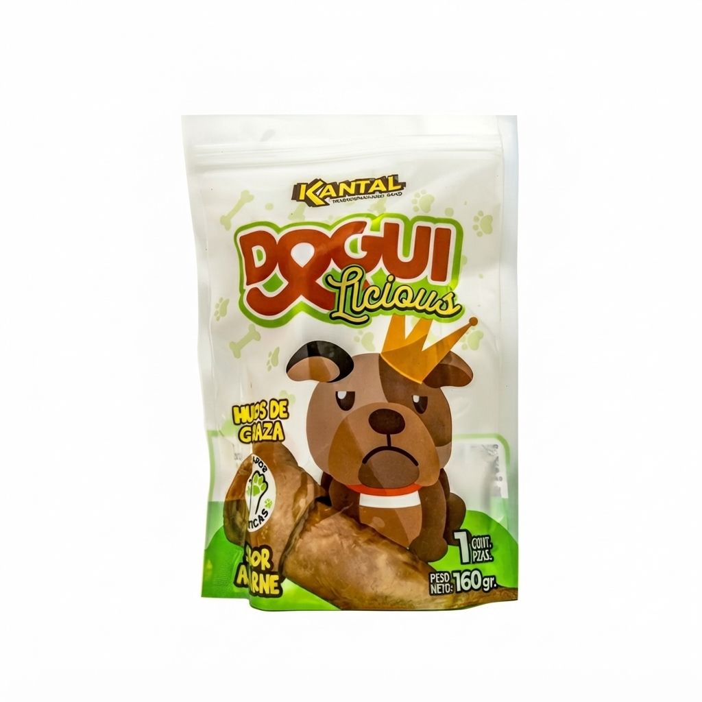 Kantal Dogulicious Hueso Carne 1 Unidad - Snack Masticable para la Salud Dental y Entretenimiento - Imagen 1