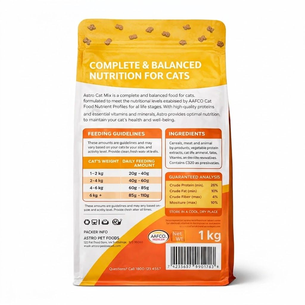 Astro Alimento Seco para Gatos Adultos Cat Mix - Nutrición Completa y Balanceada 1 kg - Miniatura 2