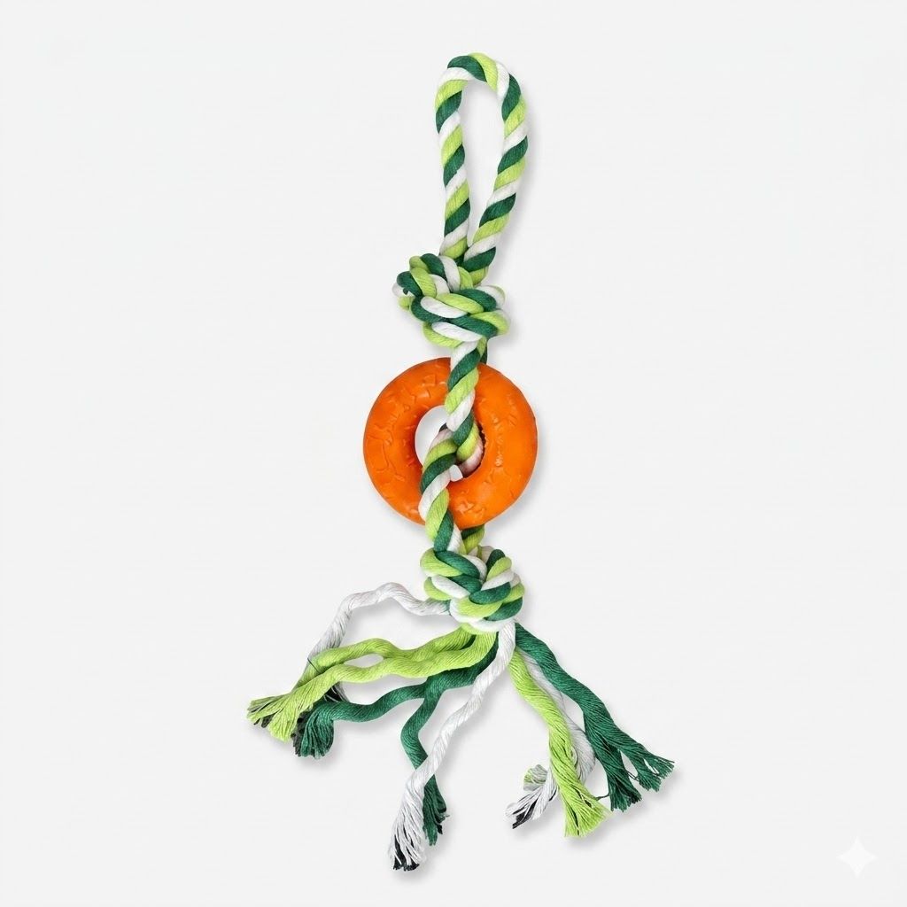 Juguete Cuerda Mini Anillo de Colores para Morder GUAO Resistente Entretenimiento Mascotas