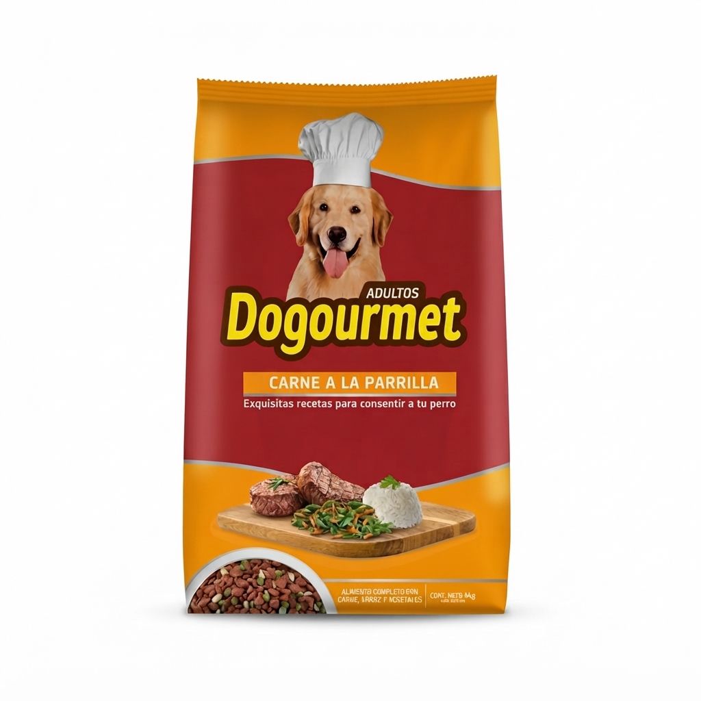 Dogourmet 4 Kg Alimento Seco para Perros Adultos Sabor Carne a la Parrilla - Imagen 1
