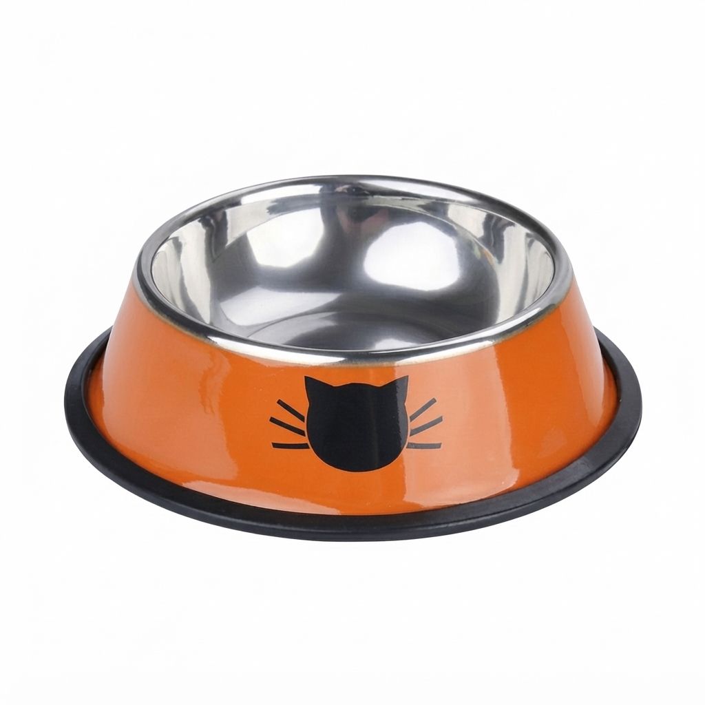 Comedero Metálico Cat Colors GUAO Acero Inoxidable Higiénico Gatos