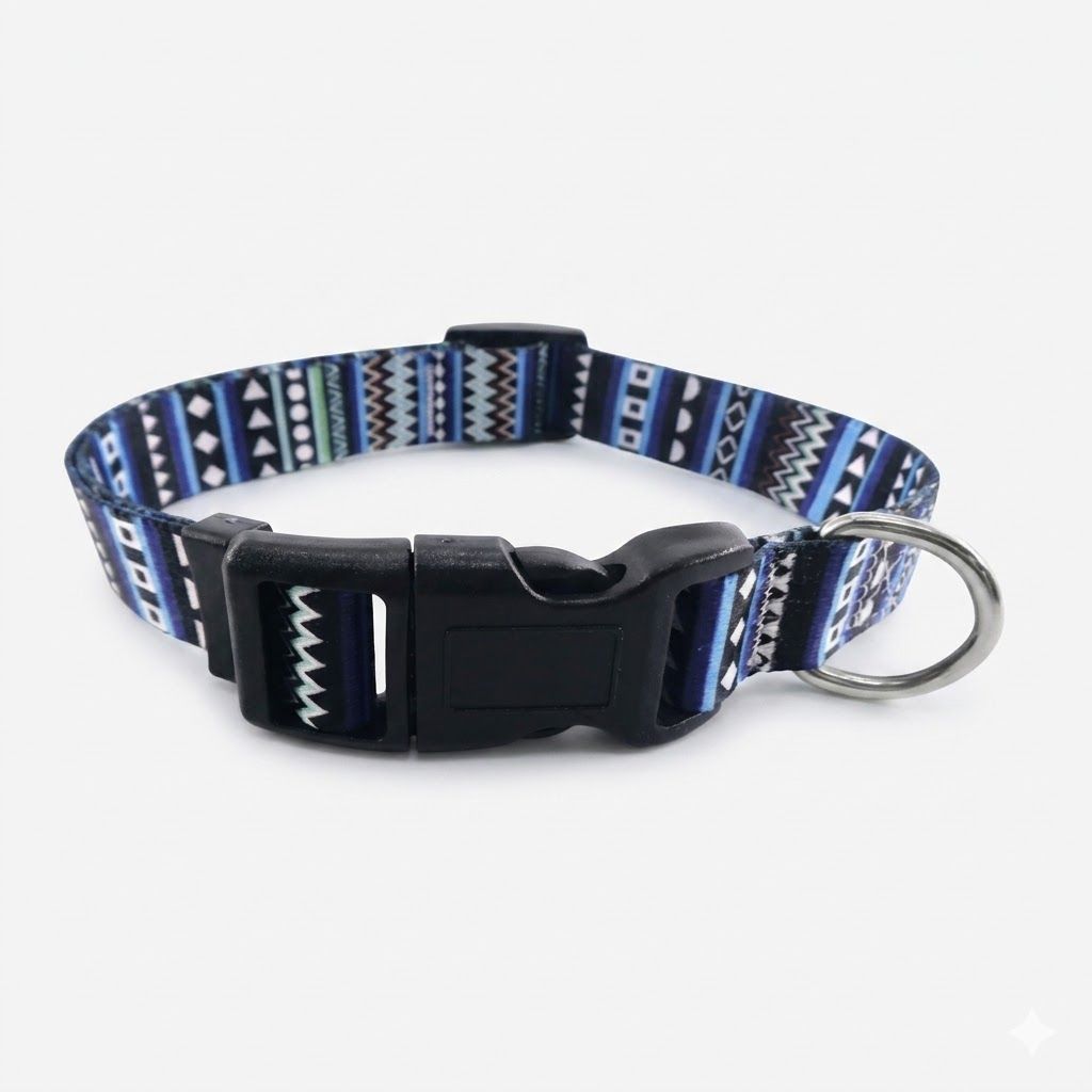 Collar Impresión Digital Talla S Personalizado Colorido Mascotas Pequeñas