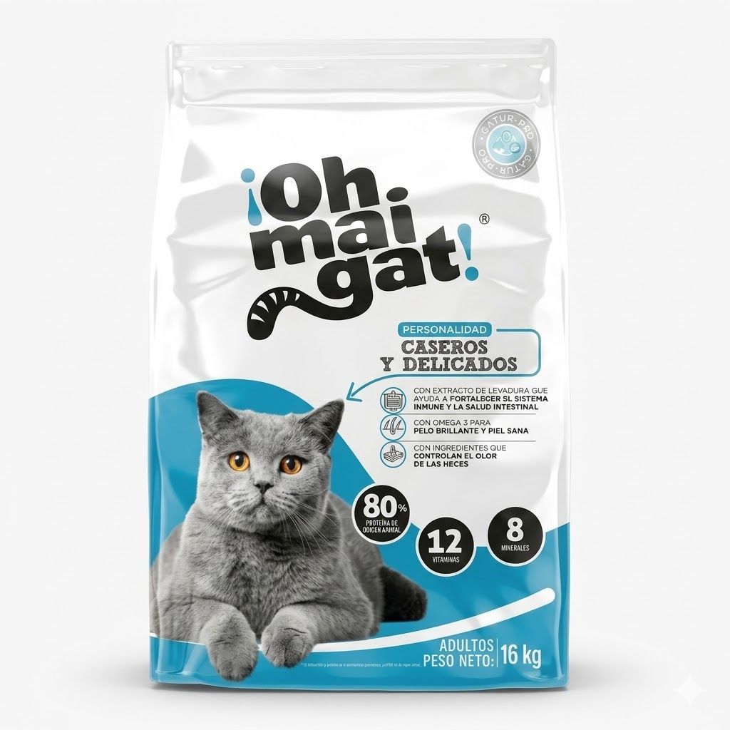 Oh Mai Gat Alimento para Gatos Caseros y Delicados 1.5 kg- Nutrición Especial  - Miniatura 2