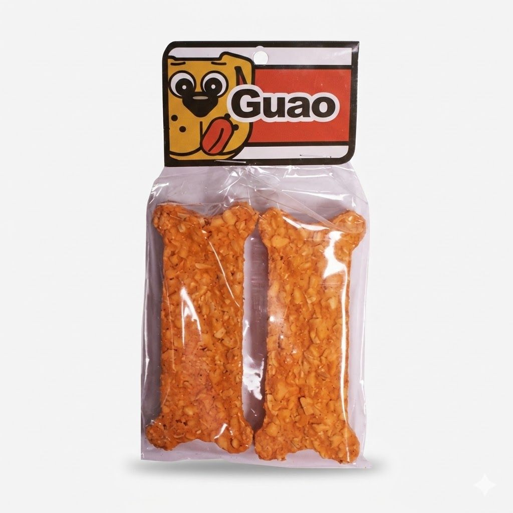 Hueso Plano Natural en Carnaza Pack 2 Unidades Masticable Perros