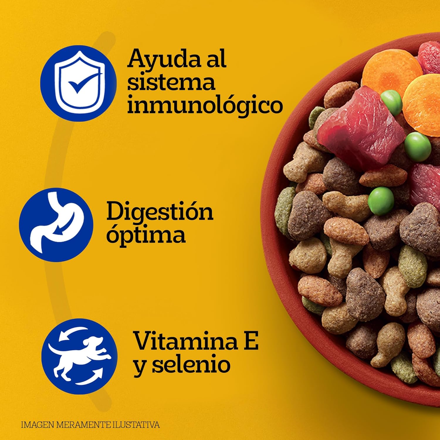 Pedigree Adulto 1,5 Kg sabor a Carne, Pollo y Cereales - Energía y Vitalidad para Todas las Razas - Miniatura 6