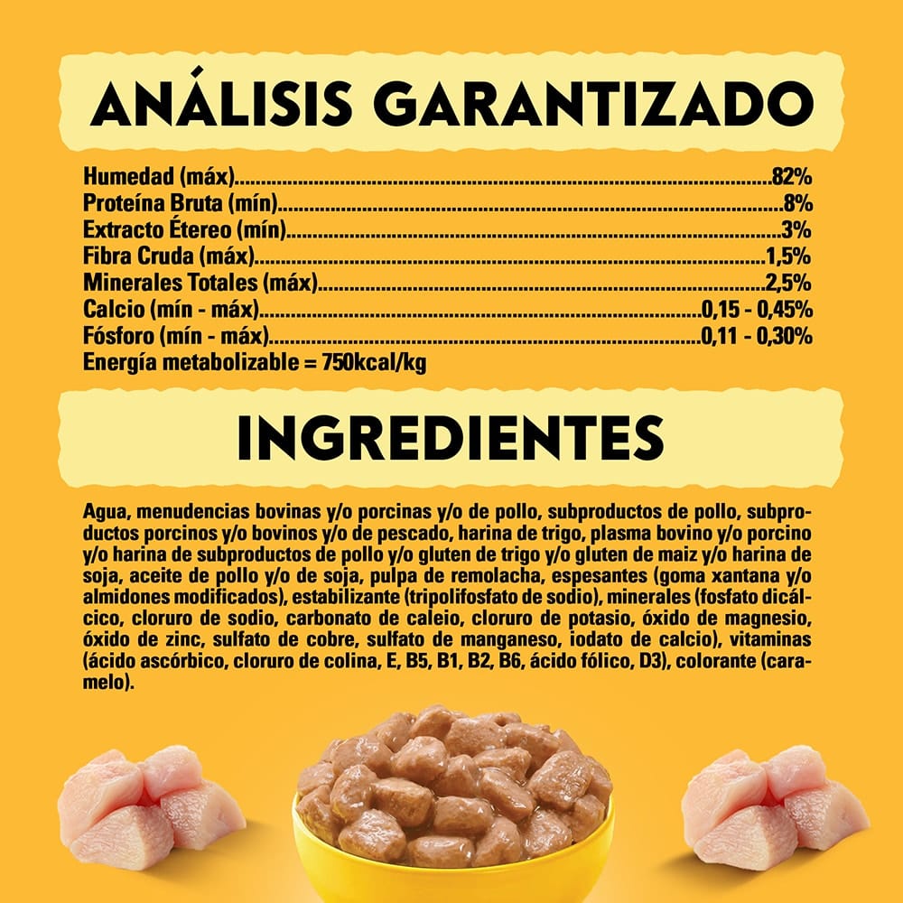 Pedigree Adulto Sobre Pollo 100 Gr - Deliciosos Trozos de Pollo en Salsa para Nutrición Diaria - Miniatura 4