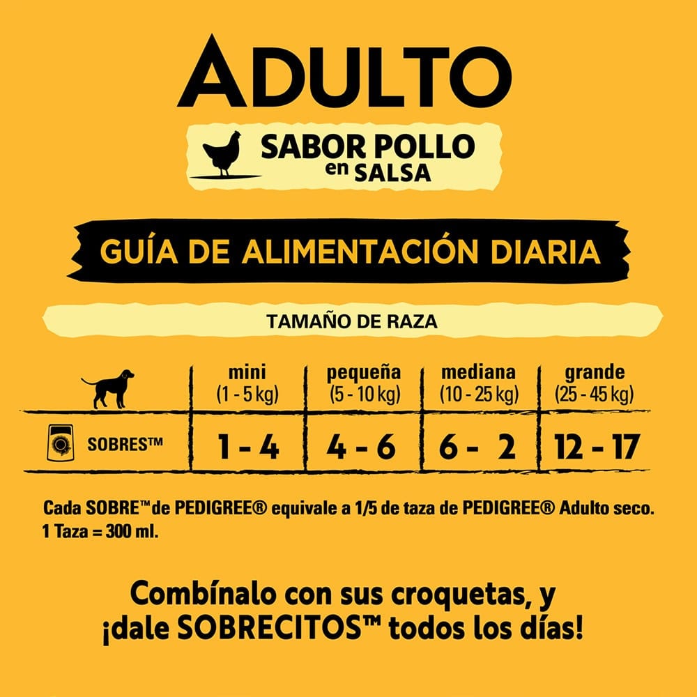 Pedigree Adulto Sobre Pollo 100 Gr - Deliciosos Trozos de Pollo en Salsa para Nutrición Diaria - Miniatura 5
